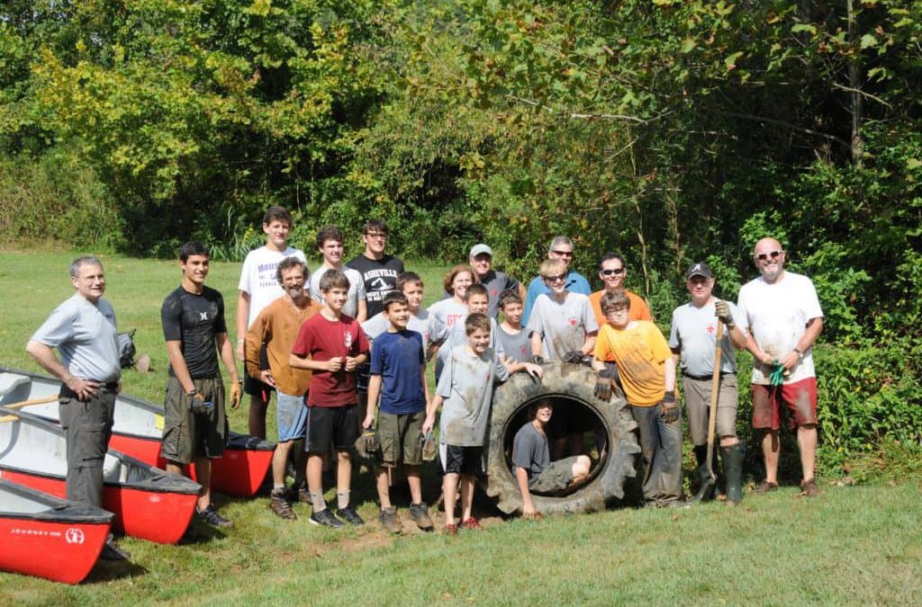 RiverLink and Scouts Clean Hominy Creek