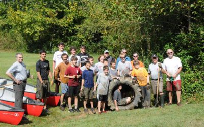 RiverLink and Scouts Clean Hominy Creek