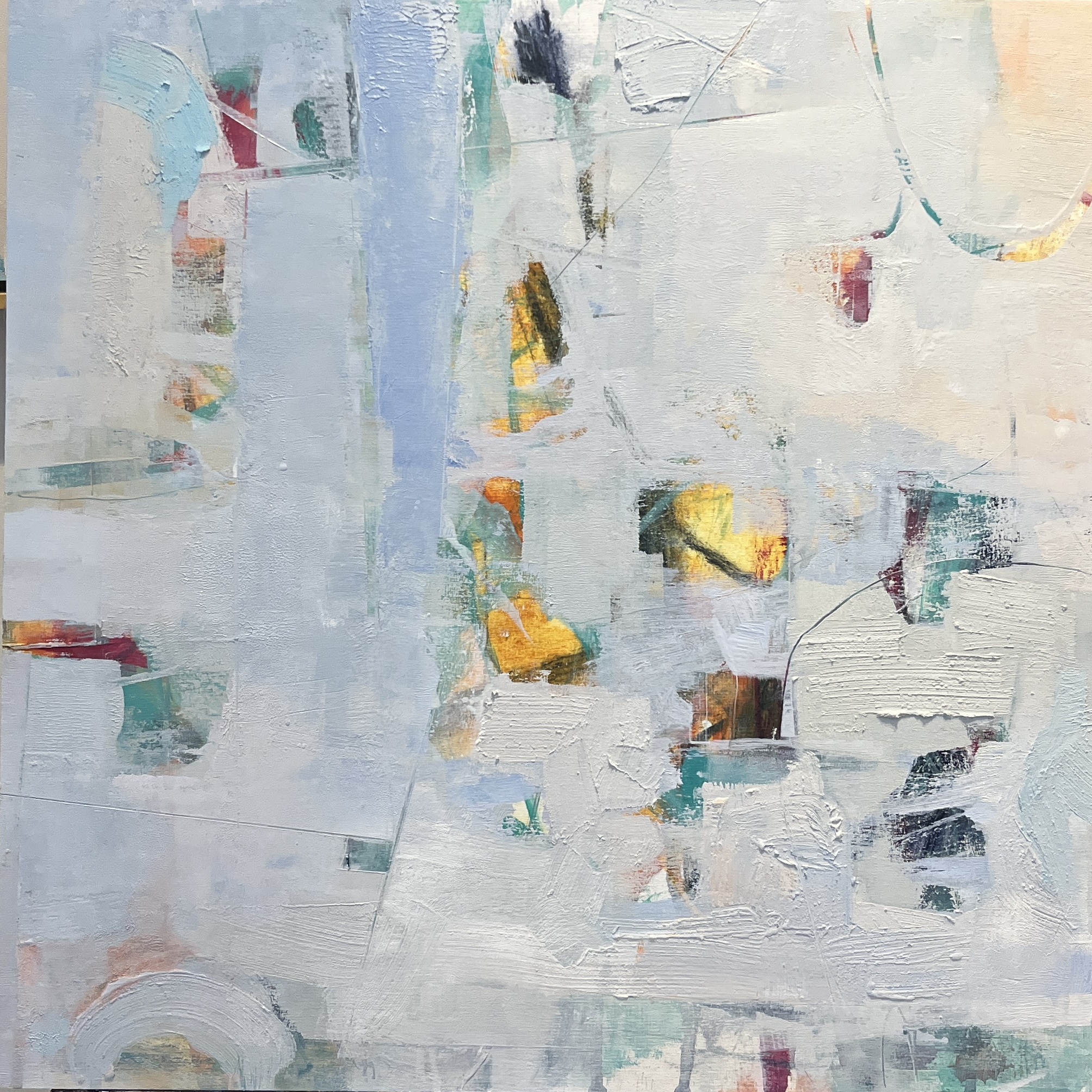 Beidler Blues. 24" x 18" oil on canvas, framed, Mary Edna Fraser 2019_22in