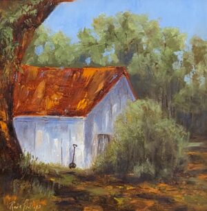 Garden Shed on Store Creek by Rosie Phillips - SOLD