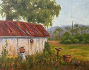 Old Shed At Bailey House by Rosie Phillips